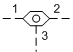 Sélecteur de circuit simple bille, signal de sortie à l'orifice 3