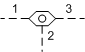 Sélecteur de circuit simple bille, signal à l'orifice 2, type insert