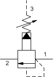 Pilot-operated, balanced poppet sequence valve