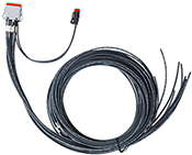 XMD Series, 3M, 12-pin Deutsch prototype cable, single-output with 2-pin Deutsch lead