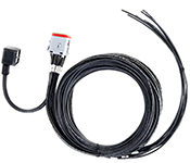 XMD Series, 3M, 12-pin Deutsch prototype cable, single-output with ISO/DIN 43650, Form A lead